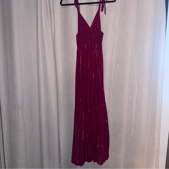 Sundress in Fuchsia with Sequins - Picture 2 of 3